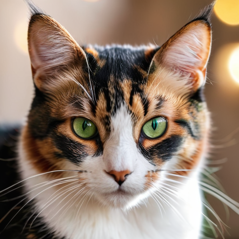 A beautiful rescue cat